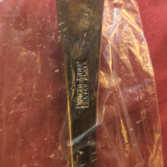 QUEEN ANNE SILVER PLATED ENGLAND SIGNED 2 Piece Set Large Fork & Spoon - Picture 13 of 16